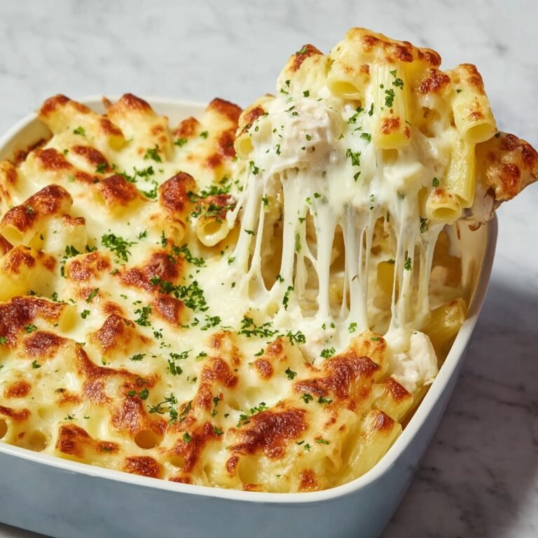 Creamy Chicken Alfredo Baked Pasta Recipe