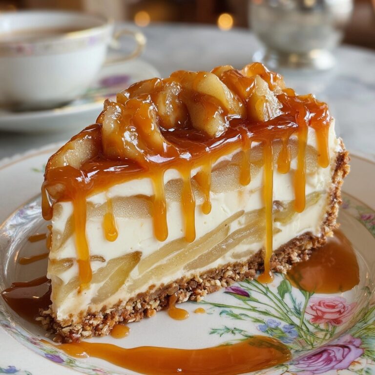 Caramel Apple Cheesecake Cake Recipe