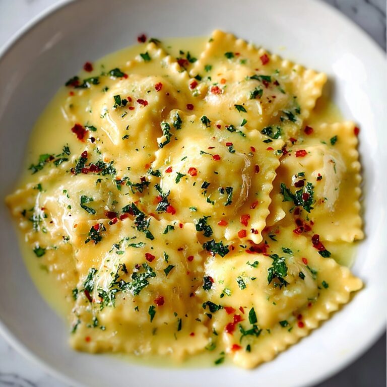Lobster Ravioli in Lemon Butter Sauce Recipe