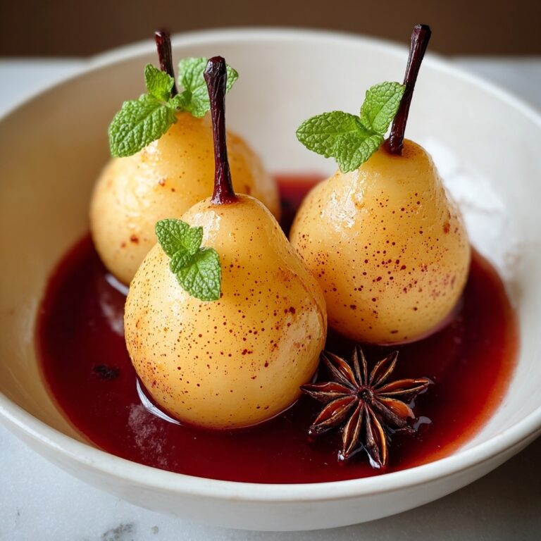 Elegant Poached Pears Recipe