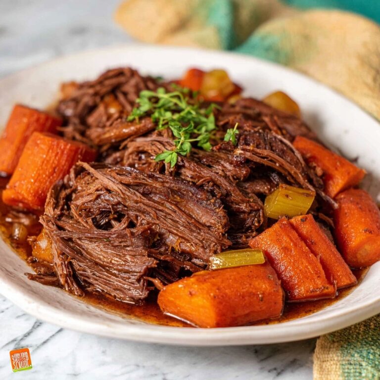 Hearty Oven-Braised Beef Chuck Roast with Root Vegetables Recipe