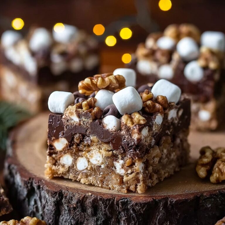 Fudgy Chocolate Marshmallow Christmas Bars Recipe