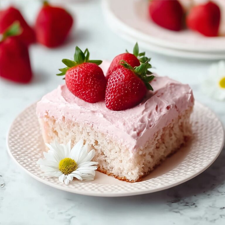 Strawberry Cake with Cream Cheese Frosting Recipe