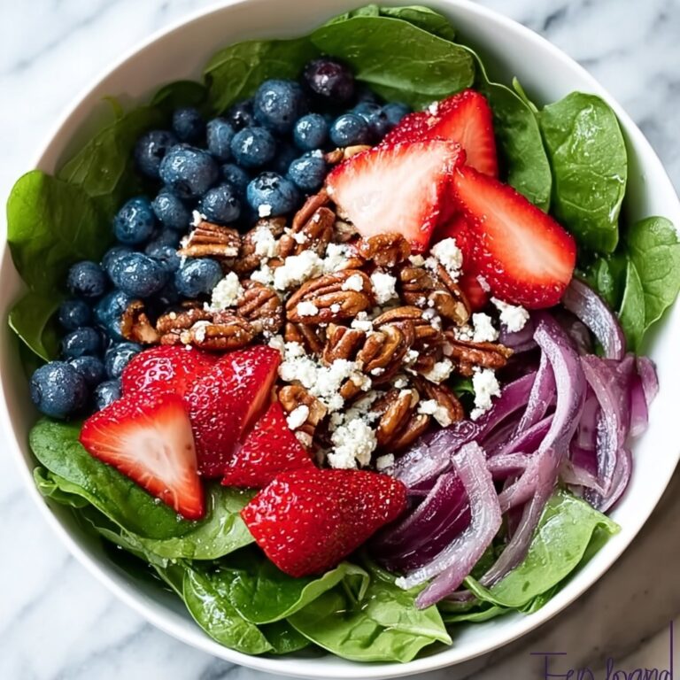 Berry Spinach Salad with Fresh Berries, Feta, and Toasted Pecans Recipe