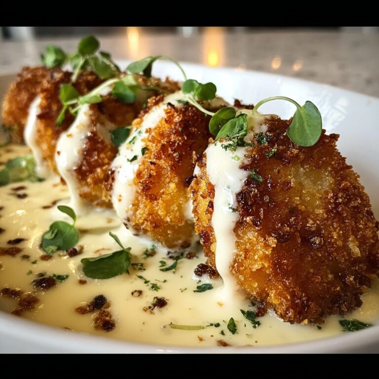 Parmesan Crusted Chicken with Creamy Alfredo Sauce Recipe