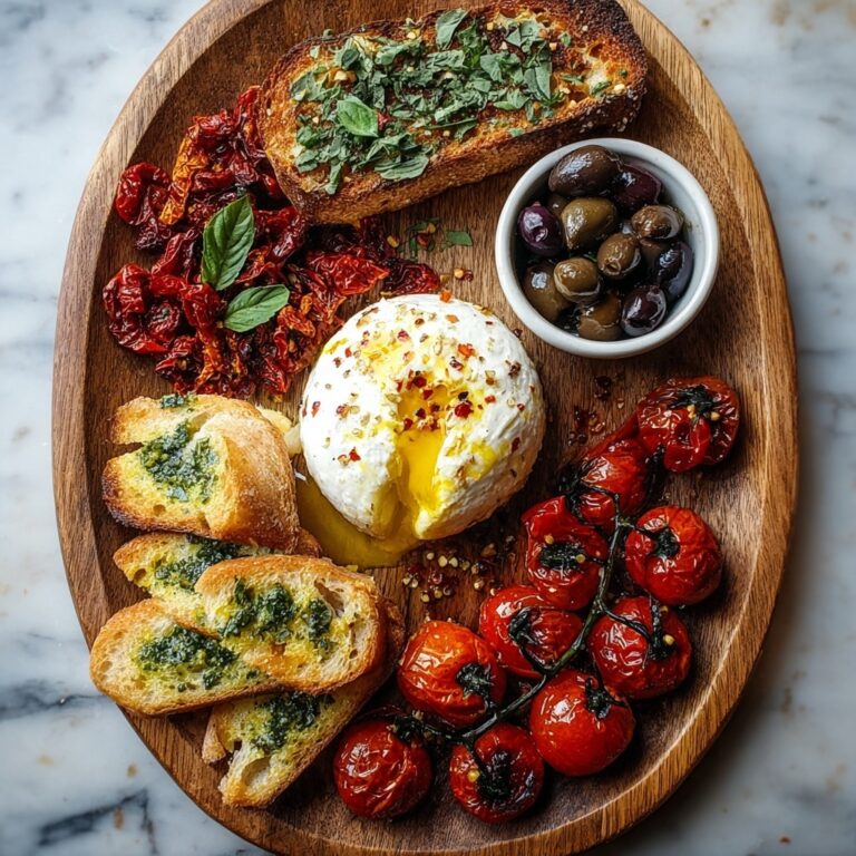 Rustic Mediterranean Burrata and Bread Board Recipe