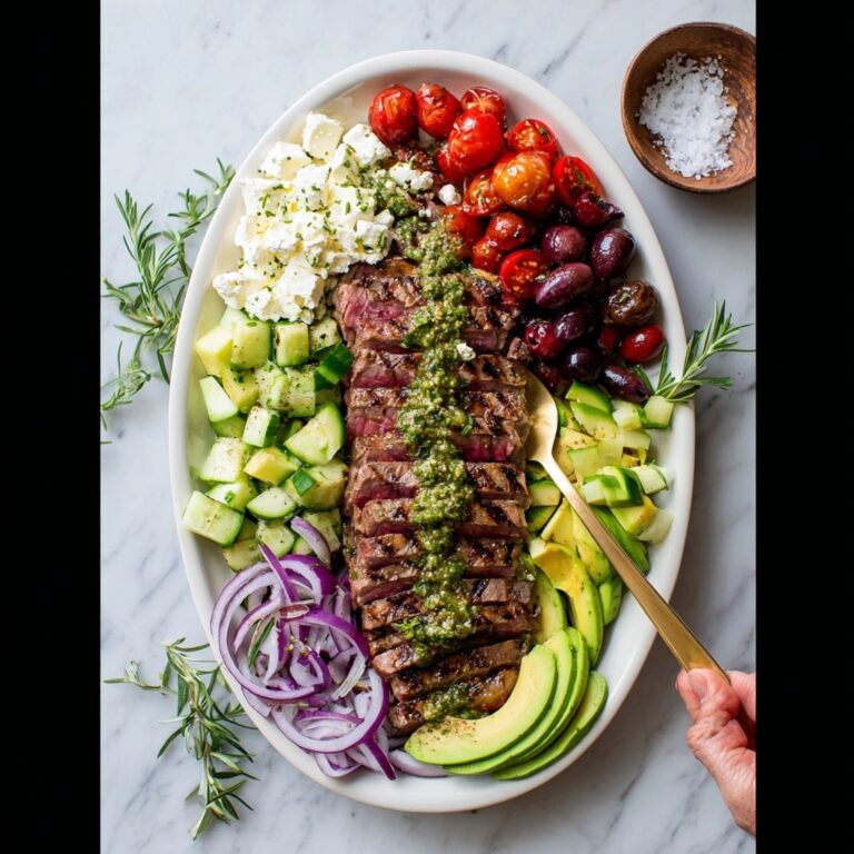 Greek Steak Salad with Tarragon Dressing Recipe