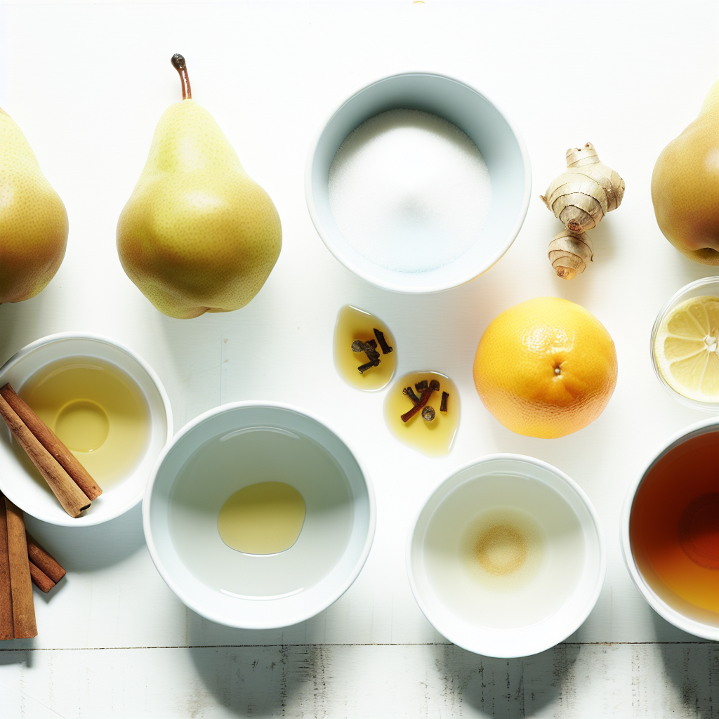 Elegant Poached Pears Recipe - Recipe Image