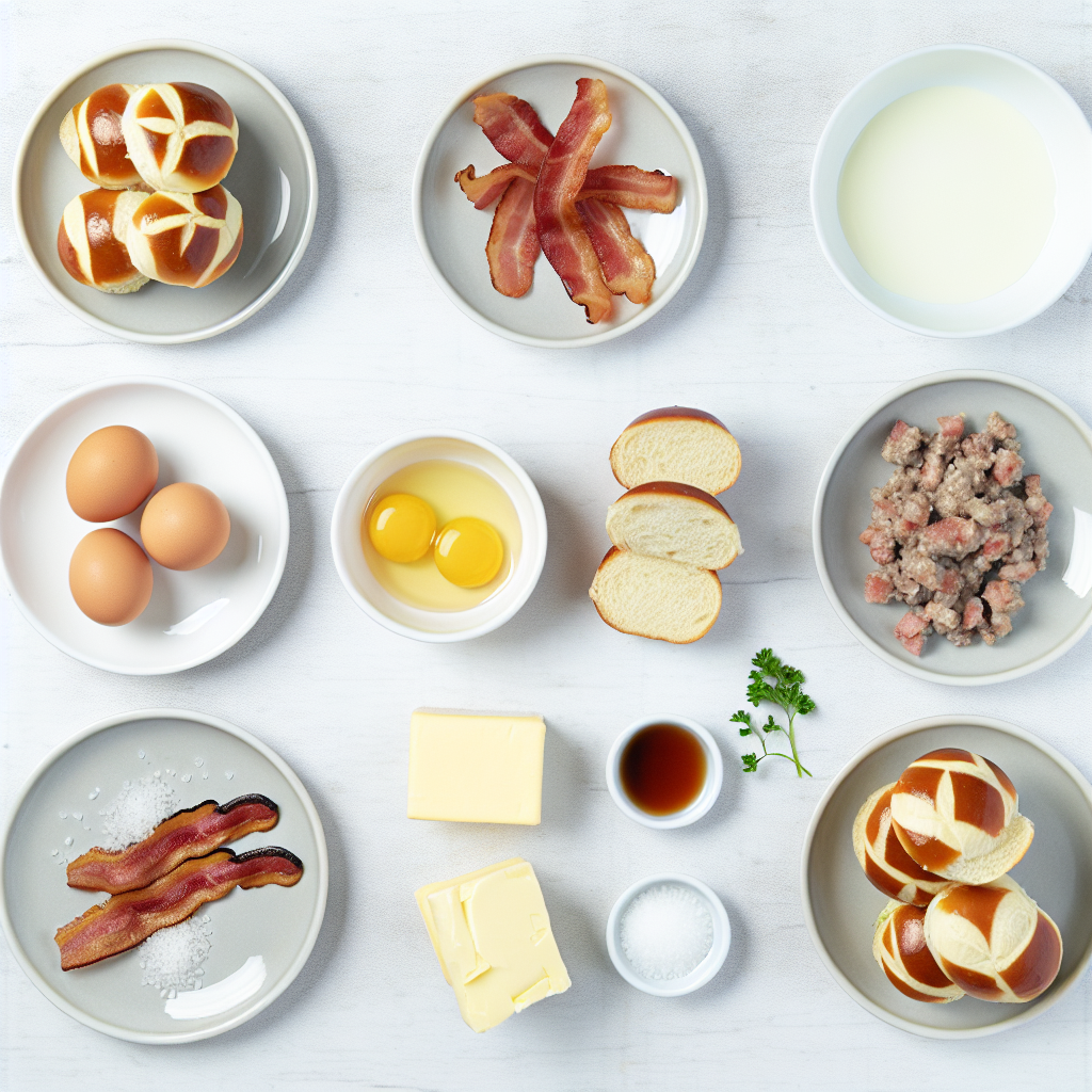 Breakfast Sliders with Sausage, Egg, Bacon, and Maple Butter Recipe - Recipe Image