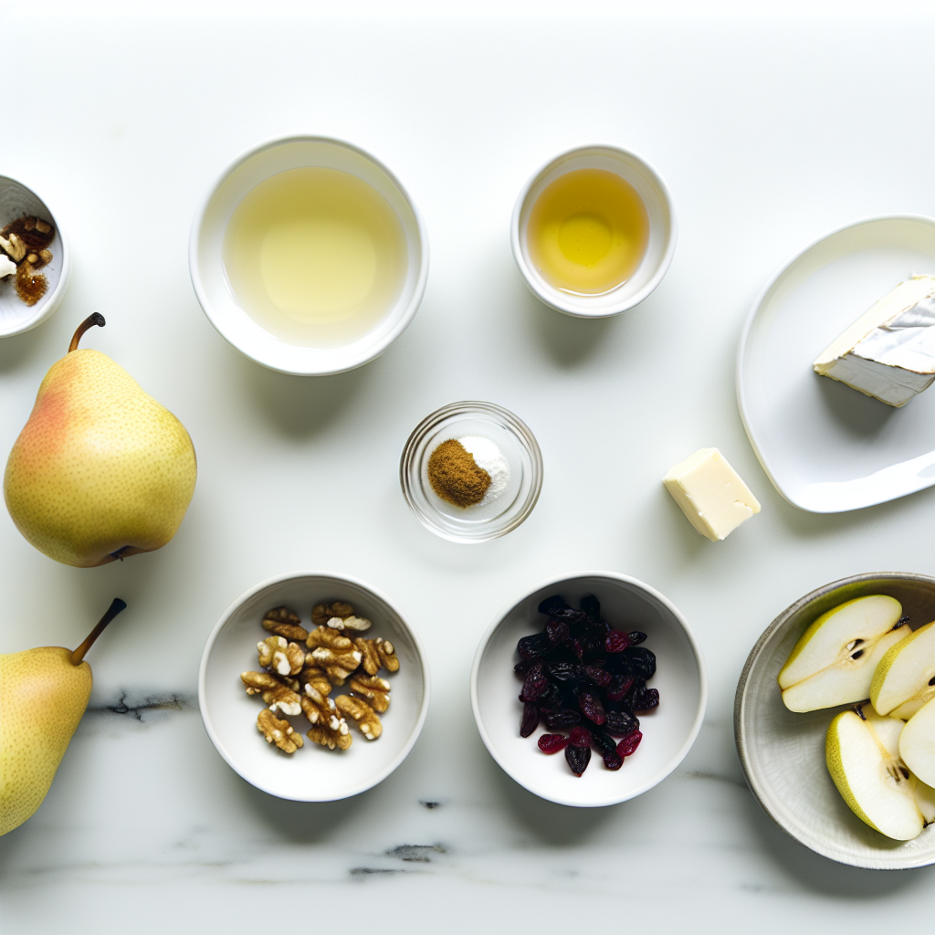 Baked Pears with Brie, Walnuts, and Cranberries – A Sweet & Savory Dessert or Brunch Treat Everyone Will Love! Recipe - Recipe Image