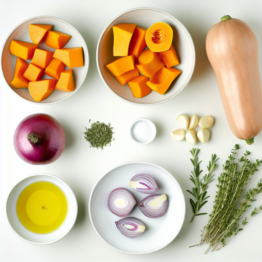 Roasted Butternut Squash & Sweet Potatoes with Rosemary Recipe - Recipe Image