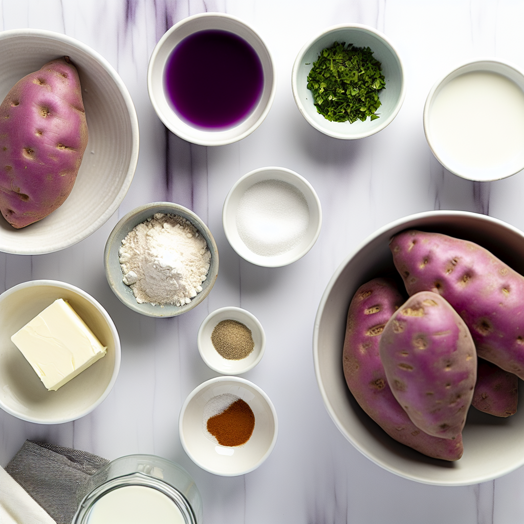 Quick & Easy Mashed Purple Sweet Potatoes Recipe - Recipe Image