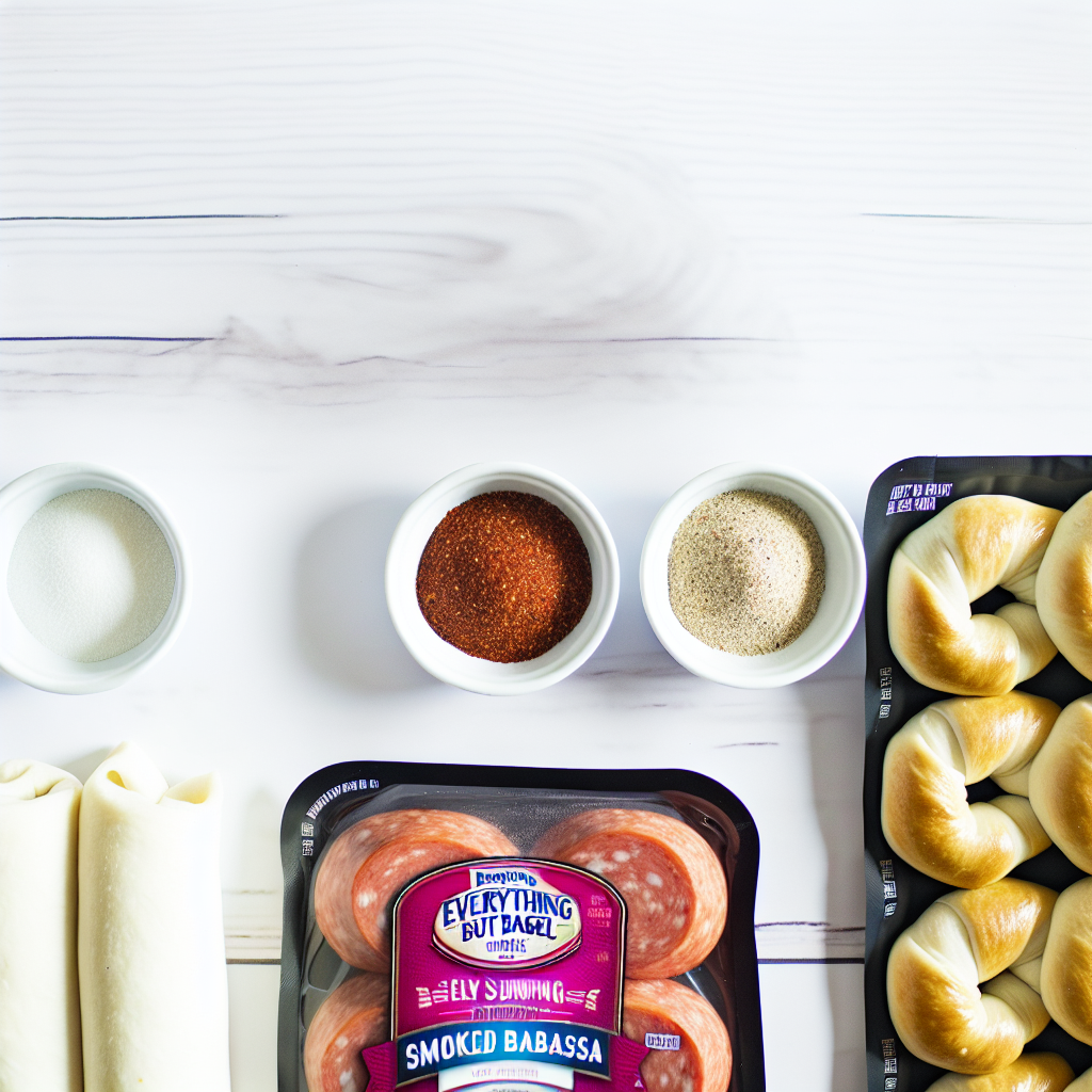 Everything Bagel Seasoning Kielbasa Bites Recipe - Recipe Image