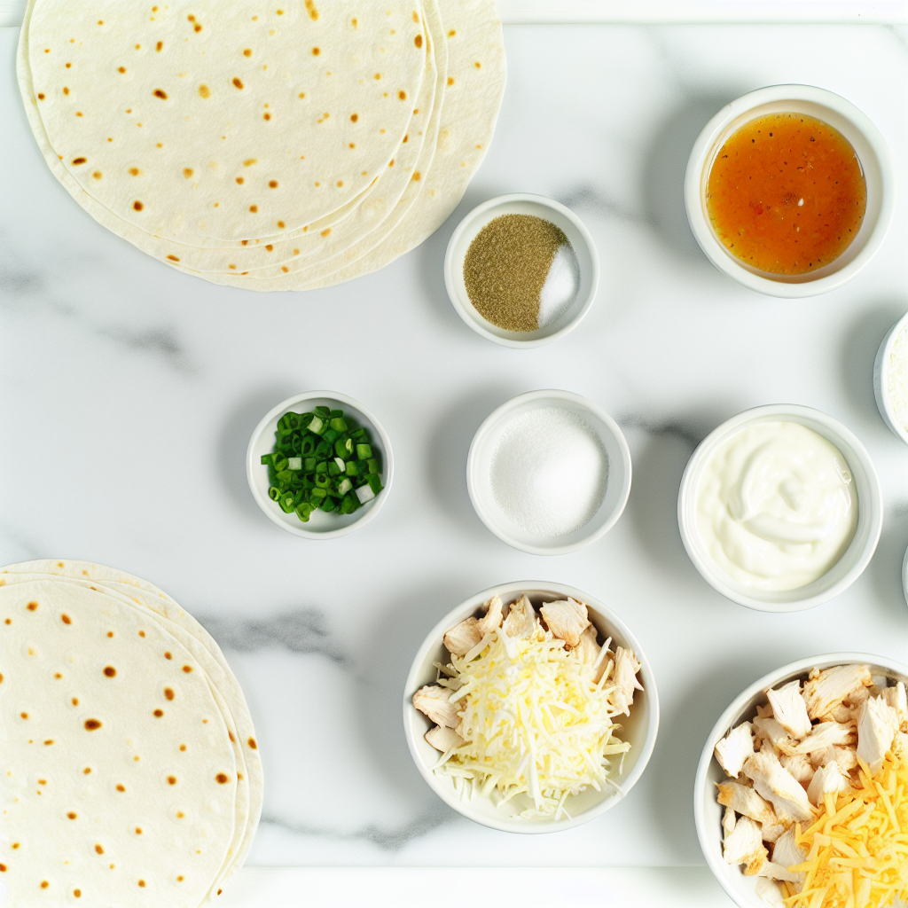 Cheesy Garlic Chicken Wraps Recipe - Recipe Image