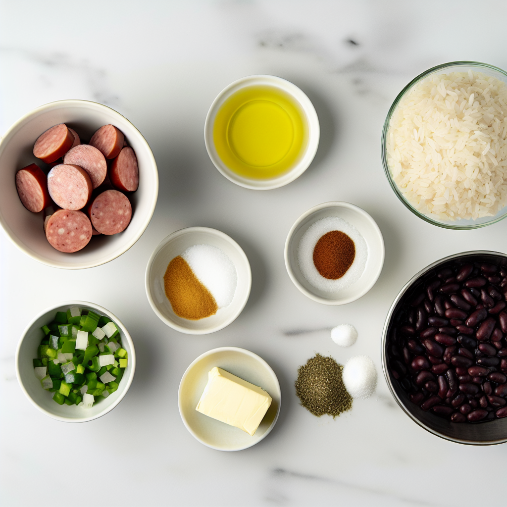 Black Beans and Rice with Sausage Recipe - Recipe Image