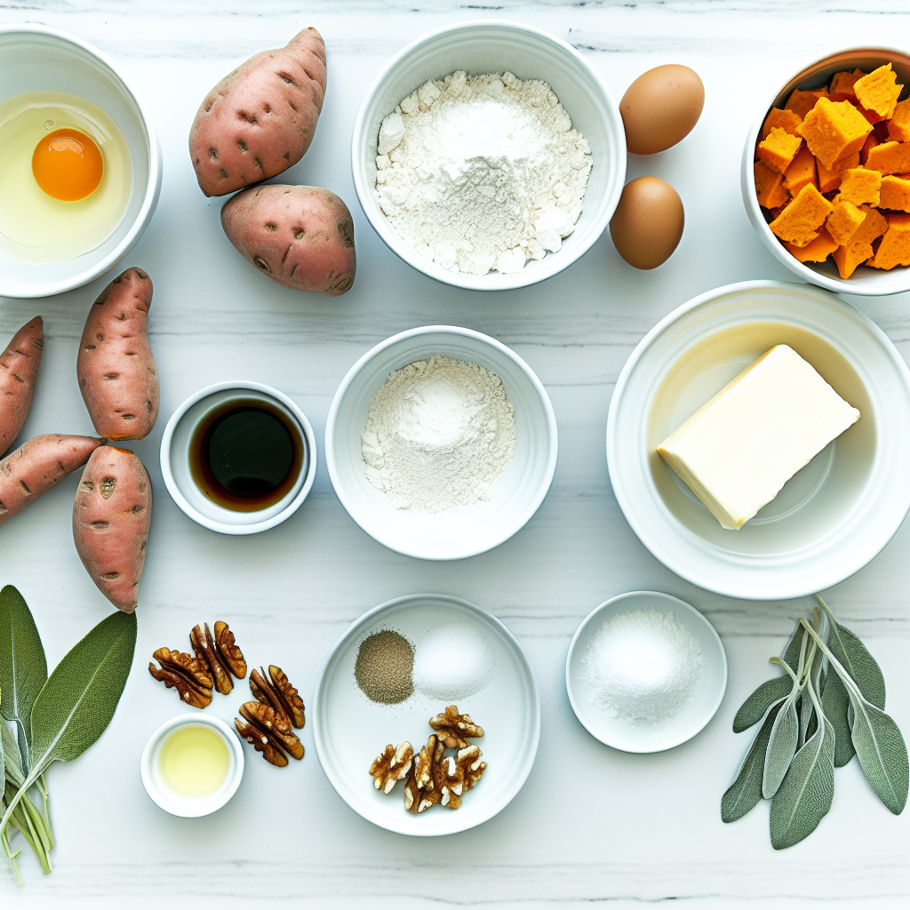 Homemade Sweet Potato Gnocchi with Sage and Maple Butter Sauce Recipe - Recipe Image