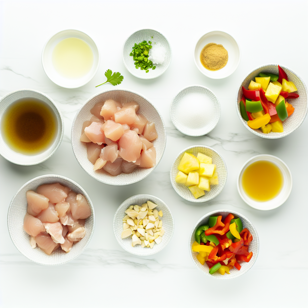 Pineapple Chicken Stir Fry Recipe - Recipe Image