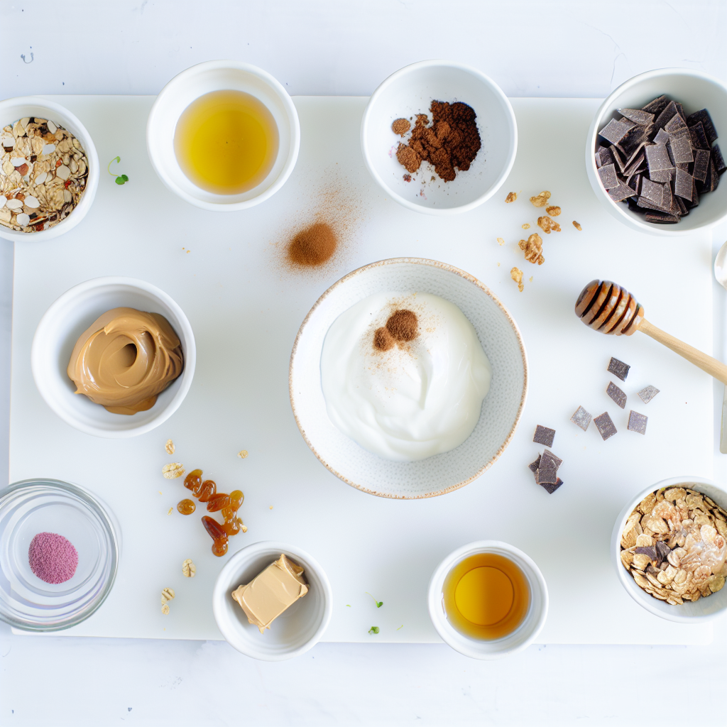 Chocolate Protein Yogurt Bowl with Peanut Butter and Toppings Recipe - Recipe Image