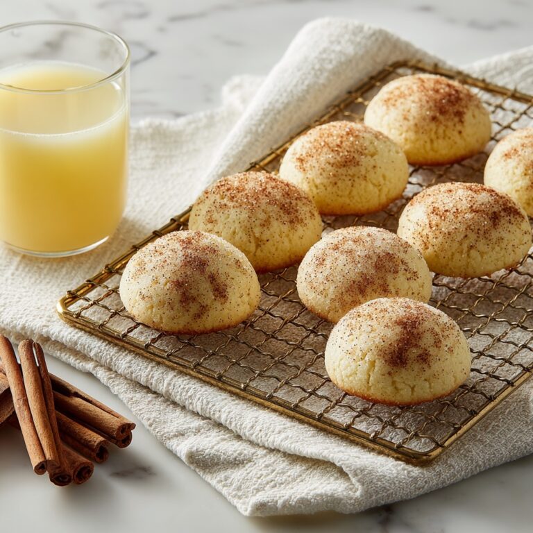Eggnog Snickerdoodle Cookies Recipe