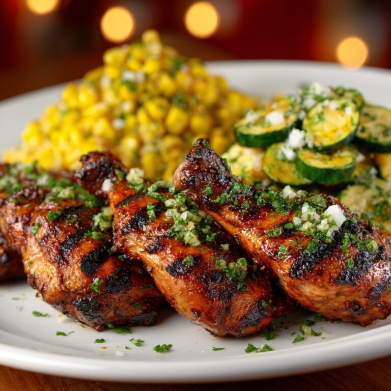 Garlic Butter Chicken with Zucchini and Corn Recipe