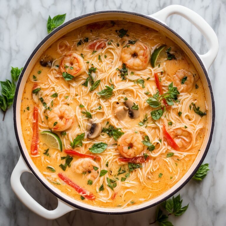 Coconut Curry Soup with Shrimp and Rice Noodles Recipe