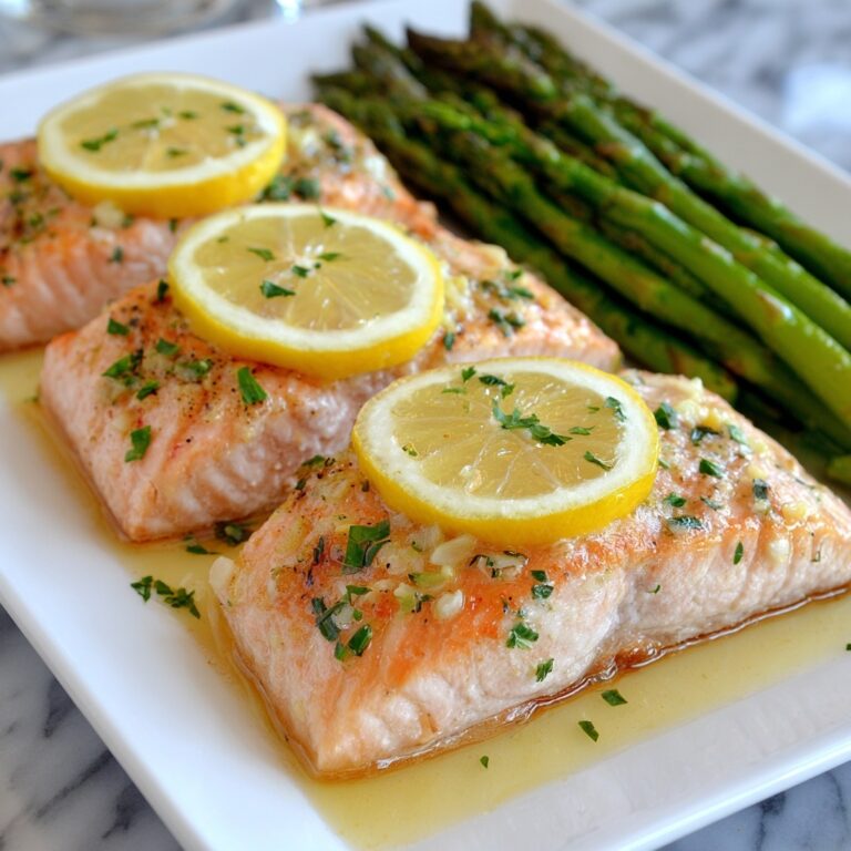 Baked Lemon Butter Salmon Recipe