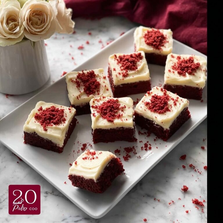 Easy Red Velvet Brownies with Cream Cheese Frosting Recipe