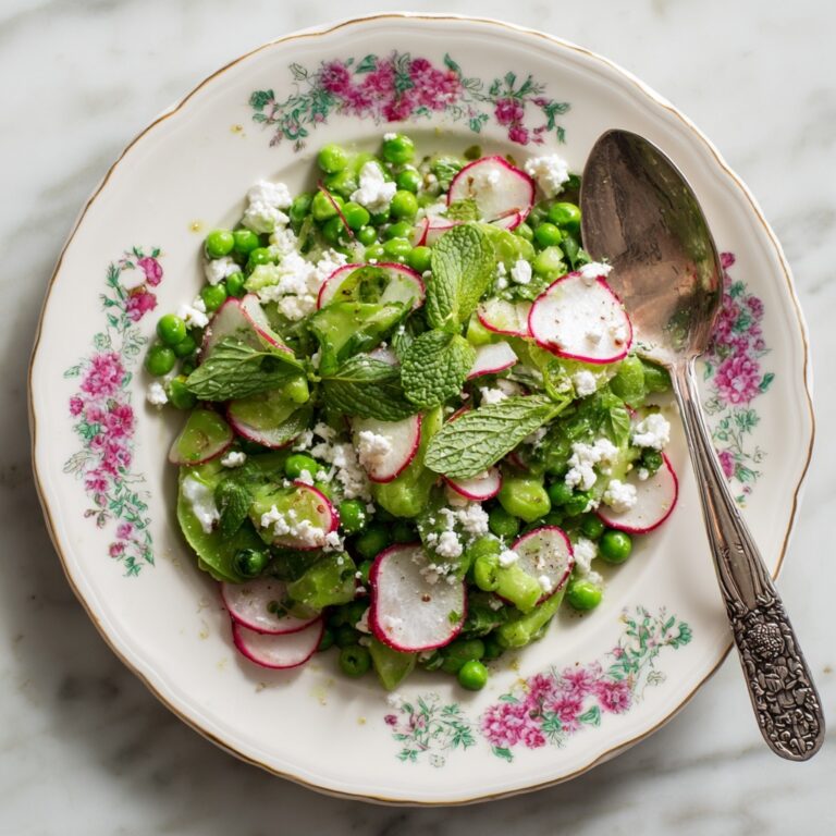 Spring Peas with Radish and Mint Recipe