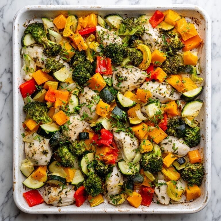 Sheet Pan Chicken and Rainbow Vegetables Recipe