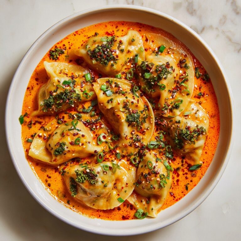 Oven-Baked Dumplings with Peanut Sauce Recipe