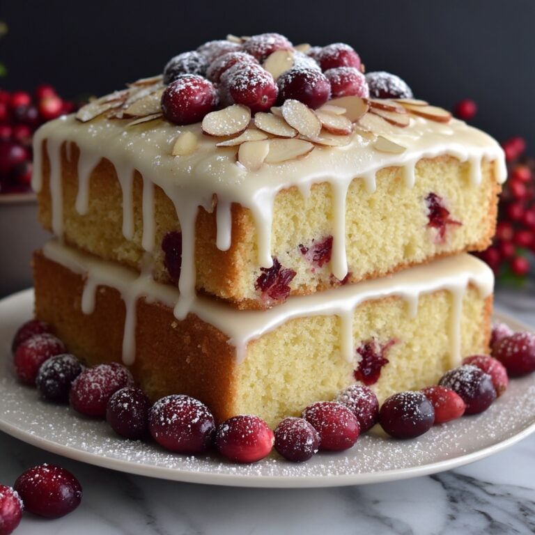 Almond Cranberry Cake Delight Recipe