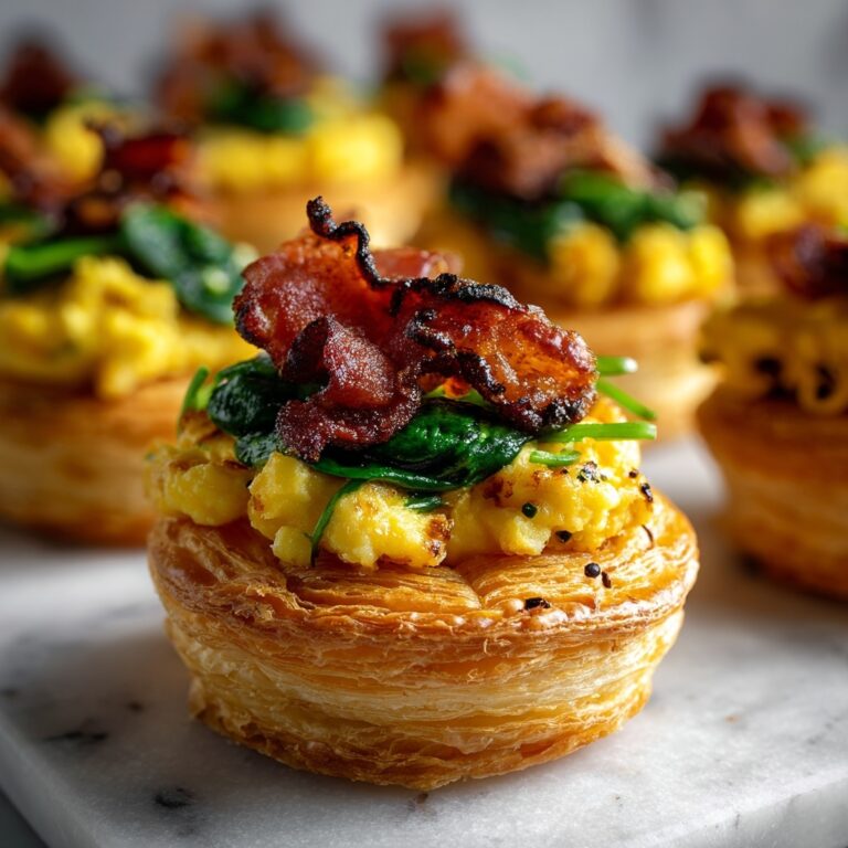Baked Bacon, Egg, and Cheese Spinach Feta Puff Pastry Pinwheels Recipe