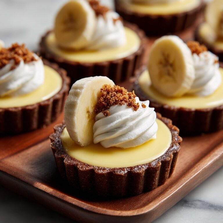 Muffin Tin Banana Pies with Golden Cookies and Whipped Cream Recipe