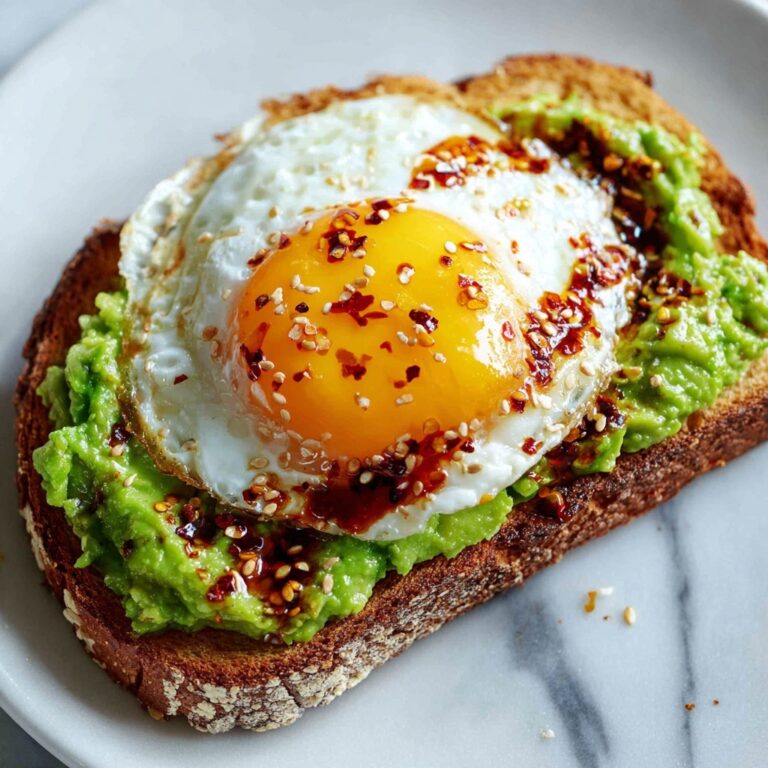 Creamy Avocado Toast with Poached Eggs Recipe