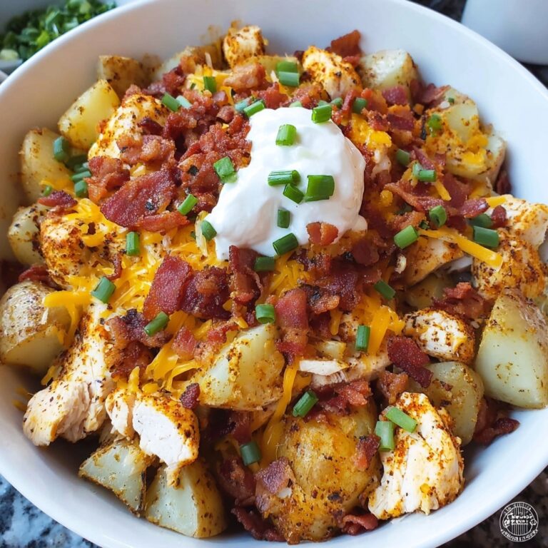 Cajun Chicken Loaded Potato Bake Recipe