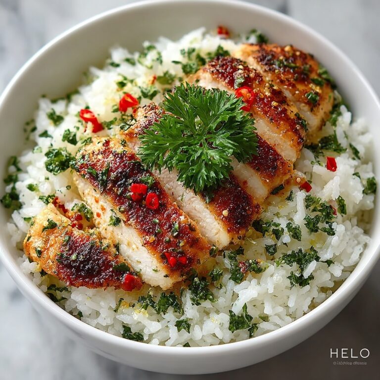 Garlic Butter Rice with Grilled Chicken Recipe