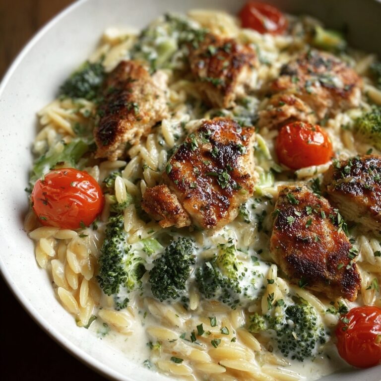 Boursin Orzo Bake: Creamy One-Pan Chicken and Veggies Delicious Meal Recipe