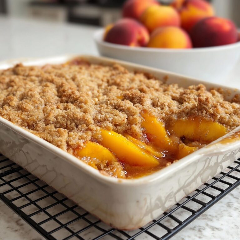Easy Peach Cobbler with Cake Mix Recipe
