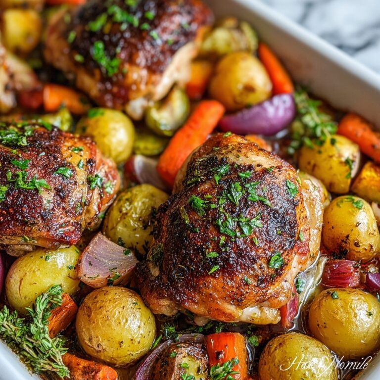 One Pan Chicken & Veggies Recipe