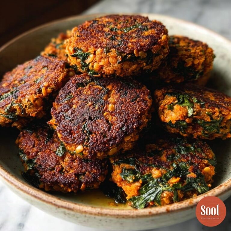 Crispy Sweet Potato & Red Lentil Patties Recipe