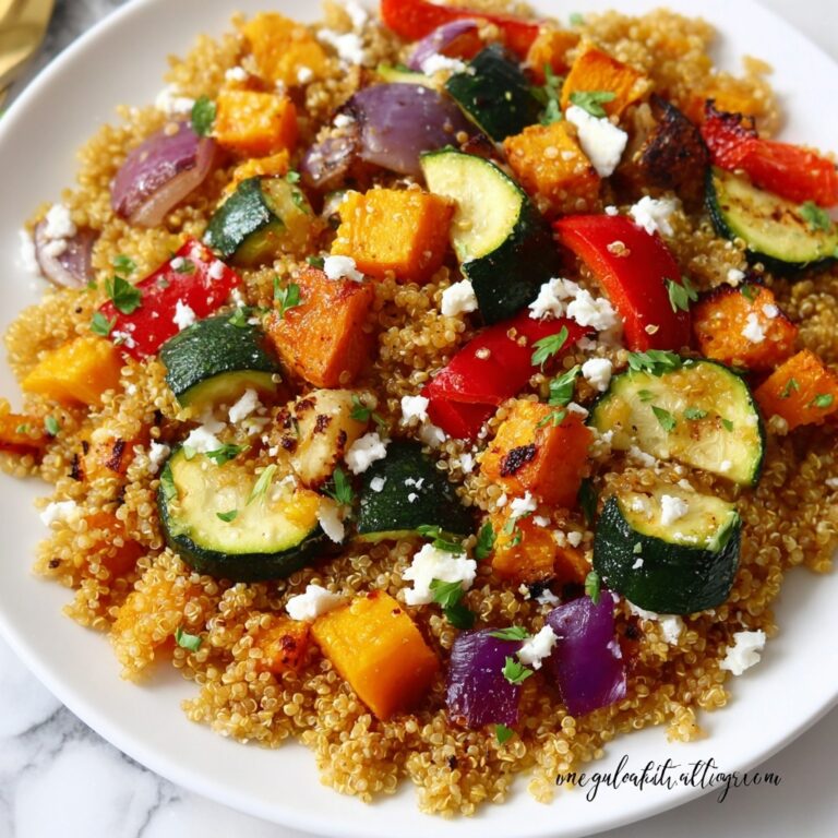 Roasted Vegetable Farro Bowl with Feta and Balsamic Recipe