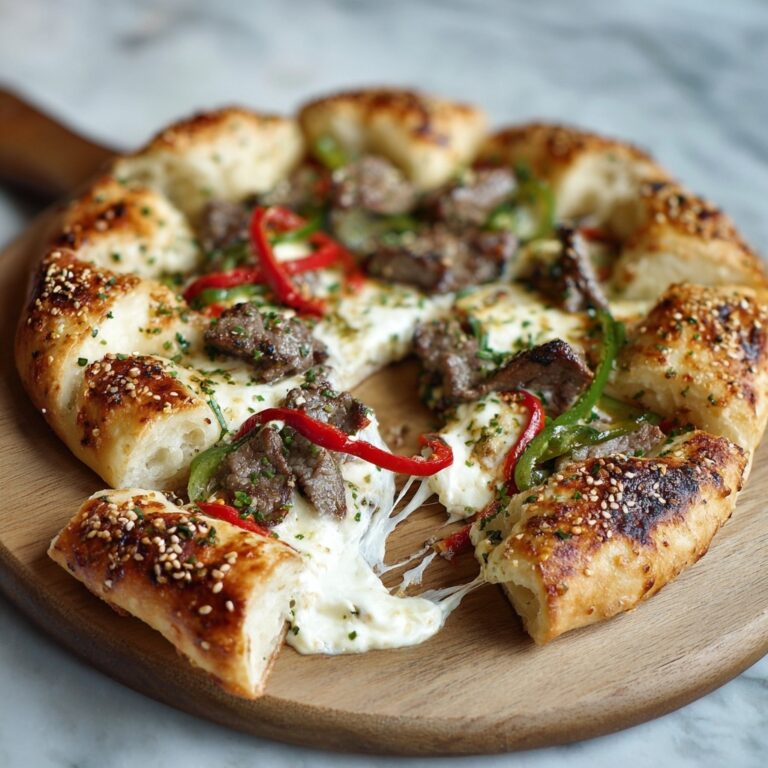 Philly Cheese Steak Crescent Ring Recipe