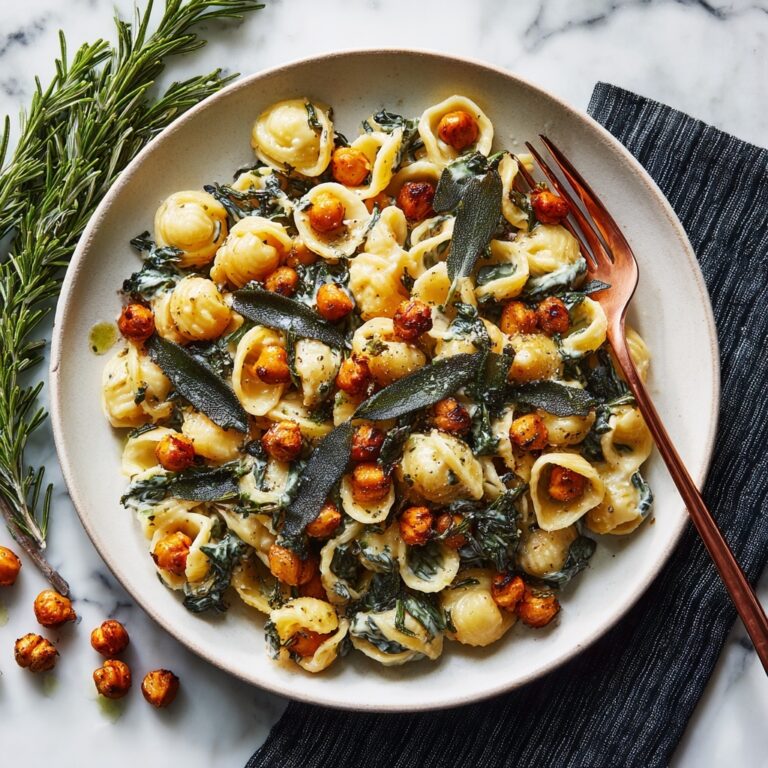 Easy Roasted Chickpeas Pasta with Spinach Recipe