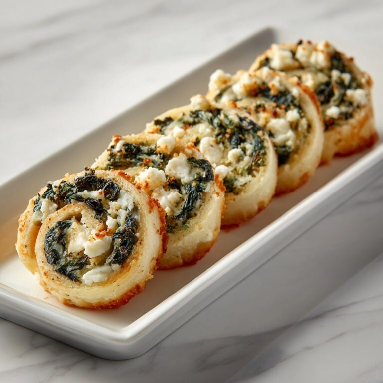 Spinach Feta Pinwheels Recipe