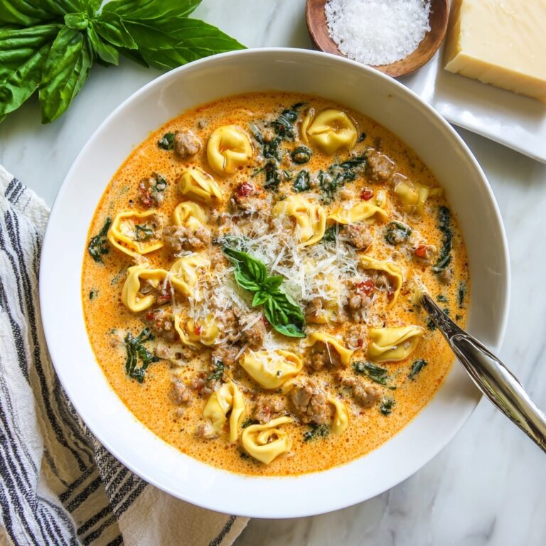 Creamy Sausage Tortellini Soup with Kale Recipe