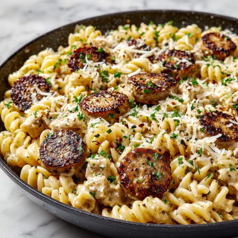 Creamy Pepper Jack Chicken & Sausage Pasta Recipe