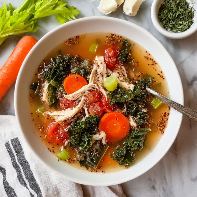 Nourishing Chicken Quinoa Soup with Vegetables Recipe