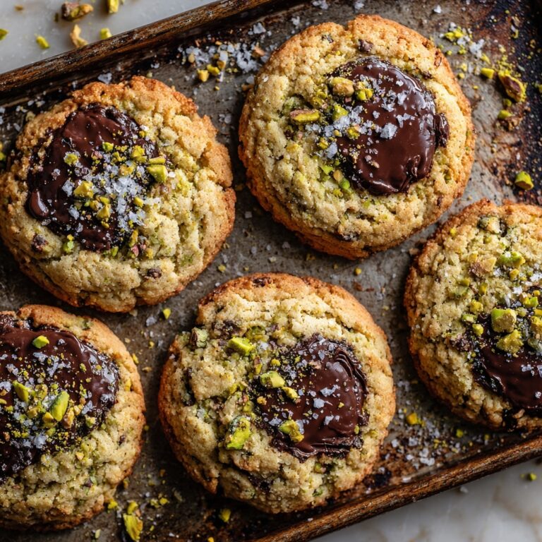 Pistachio Cream Stuffed Chocolate Chip Cookies Recipe