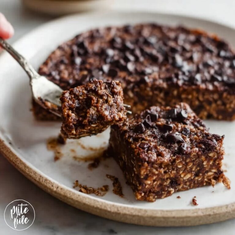 Fudgy Chocolate Baked Oats Recipe