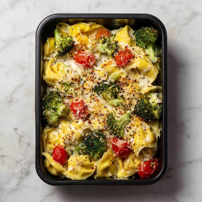 Flavorful Sheet Pan Broccoli Tortellini Bake Recipe